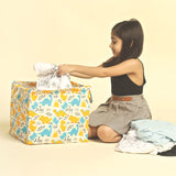 Polka Tots Toy Storage Canvas Box - Baby Dinosaur - Laadlee