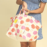 Polka Tots Toy Storage Canvas Box - Cloud - Laadlee