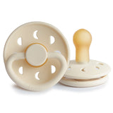 Frigg Moon Phase Latex Baby Pacifier 6M-18M, 1Pack, Cream - Size 2 - Laadlee