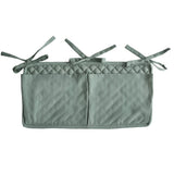 Mushie Crib Pocket Roman Green - Laadlee