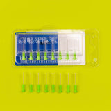 Curaprox CPS 011 Prime Interdental Brushes Refill (1.1 Mm), 8 Pcs., Lime Green