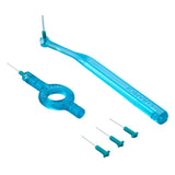 Curaprox CPS 06 Prime Start With 5 CPS 06 Interdental Brushes (0.6 Mm) + Turquoise Holders, Holders + Caps