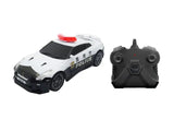 D-Power 1:32 Scale 2.4GHz GT-R Tokyo Police Remote Control Patrol Car – White