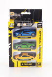 D-Power 1:64 Diecast Car Set - Yellow (Pack of 3) (McLaren 600LT Blue, Lamborghini Revuelto Green, Audi R8 2019)