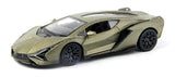 D-Power 1:36 Diecast Lamborghini Sian Car FKP 37 – Matte Green