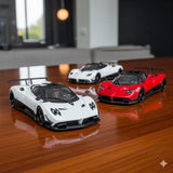 D-Power 1:64 Diecast Pagani Zonda R – White / Red (Assorted Color)