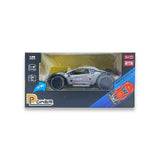 D-Power 1:32 scale Diecast Pull Back Car with Sounds - Gray