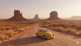 D-Power 1:36 Diecast Volkswagen Beetle 1967 – Matte Yellow