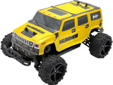 D-Power 1:10 Yellow HUMMER H2 2.4GHz Remote Control Truck With 7.4V USB Rechargeable Battery