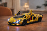 D-Power 1:32 Die-Cast Lamborghini Sian FKP 37 Keith Haring Edition Yellow with Lights & Sound