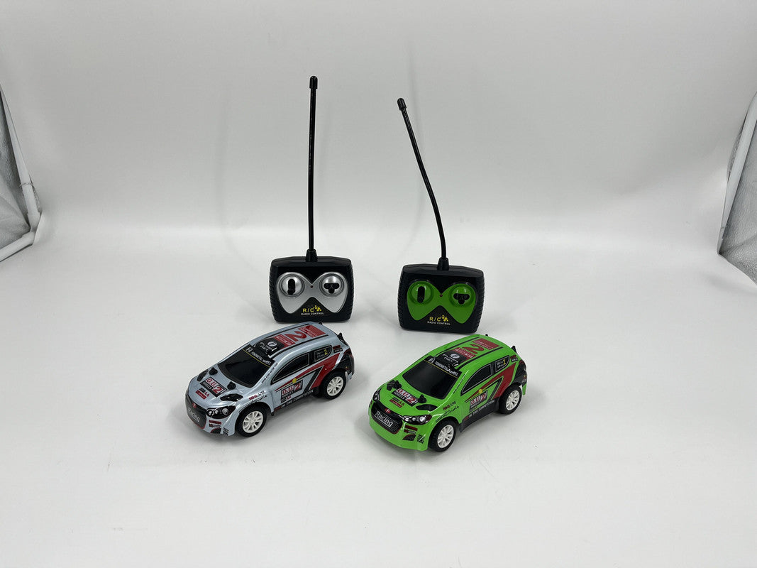 D Power - Rally Monster | Radio Remote Control Car - White / Green (Twin Pack) - Laadlee