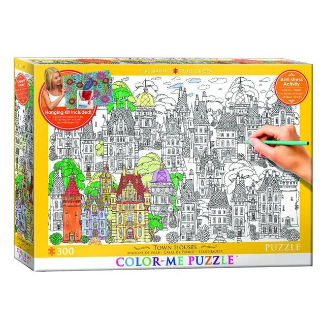 eurographics-color-me-town-houses-puzzle-300pcs - 1