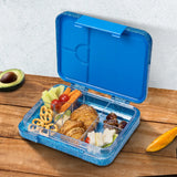 Hydrobrew Glitter 6/4 Convertible Bento Lunch Box - Blue