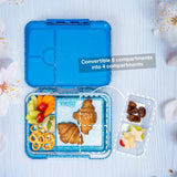 Hydrobrew Glitter 6/4 Convertible Bento Lunch Box - Blue