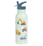 A Little Lovely Company Stainless Steel Water Bottle 500ml - Vehicles