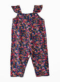 Jelliene Girls Floral Print Overalls