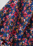 Jelliene Girls Floral Print Overalls
