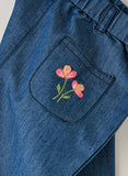 Jelliene Girls Embroidered Denim Pants