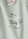 Jelliene Girls Its a Wonderful Day Graphic Sweatshirt - Grey