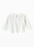 Jelliene Girls Beautiful Butterfly Top - White