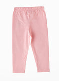 Jelliene Girls Embroidered Floral Leggings - Pink