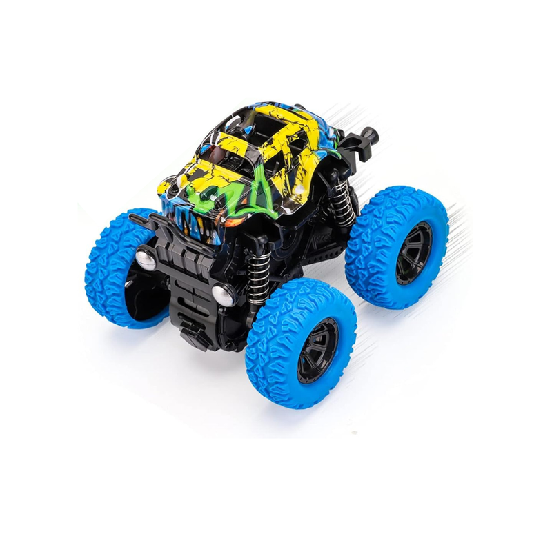 D-Power Inertia Drive Friction Stunt Monster Truck - Blue - Laadlee