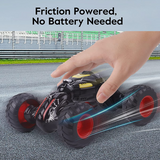 D-Power Fiction Climbing Telescopic Pull Back Cars - Black - Laadlee