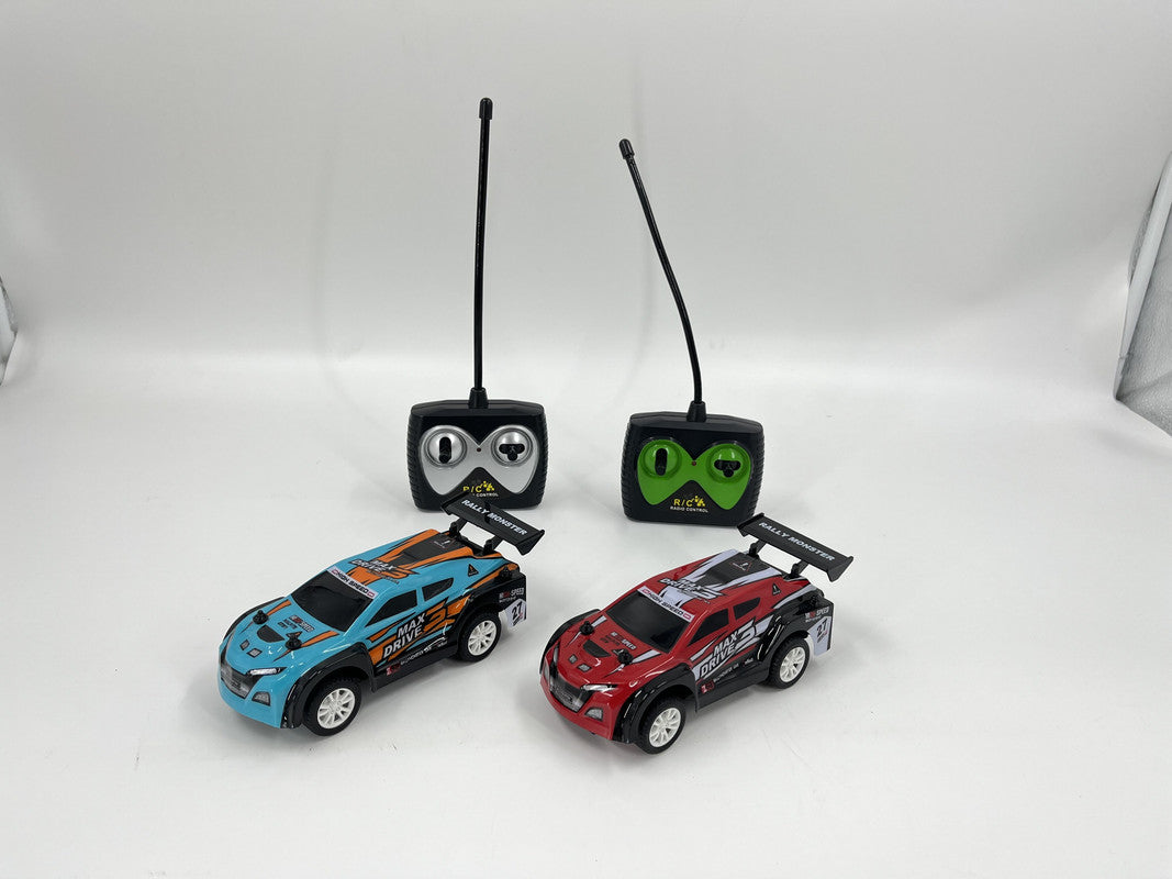 D Power - Rally Monster | Radio Remote Control Car - Blue / Red (Twin Pack) - Laadlee
