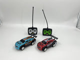 D Power - Rally Monster | Radio Remote Control Car - Blue / Red (Twin Pack) - Laadlee