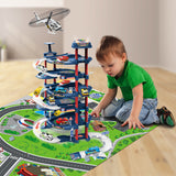 D-Power 5 Storied Police Station DIY Lift Parking Set - 82Pcs - Laadlee