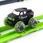D-Power Electric Rolling DIY Stunt Car Track Set - 54Pc