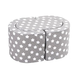 Delsit Combo Set - 2 Chairs + Table Grey with White Stars