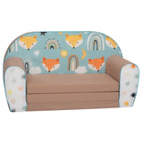 Delsit Double Sofa Foxes And Color Stars - Brown