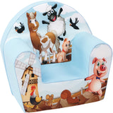 Delsit Arm Chair - Farm Animals Blue