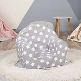 Delsit Arm Chair - Grey with White Stars