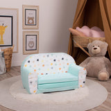 Delsit Double Sofa Stars On Chenille - Mint