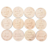 Desert Chomps Baby Wooden Milestone Cards