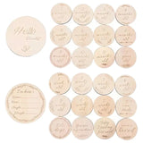 Desert Chomps Baby Wooden Milestone Cards