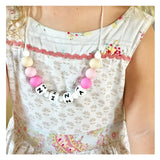 Desert Chomps Little Missy Personalized Necklace - Pink