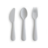 Mushie Dinnerware Cutlery Set - Cloud