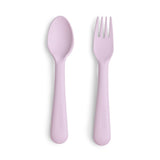 Mushie Fork & Spoon Soft Lilac - Laadlee