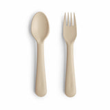 Mushie Fork & Spoon Vanilla - Laadlee