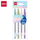Deli 0.5 Mini Tip Ball Point Pen Blue 4Pc
