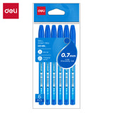 Deli Ball Point Pen 0.7 - Blue (Pack of 6)