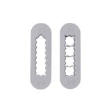 ezpz Baby Led Weaning Food Cutters - Pewter (Pack of 2)