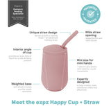ezpz Happy Cup & Straw System - Blush