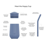 ezpz Happy Cup & Straw System - Indigo