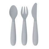 ezpz Happy Cutlery Set - Pewter