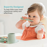 ezpz Mini Utensils (Spoon + Fork) - Sage