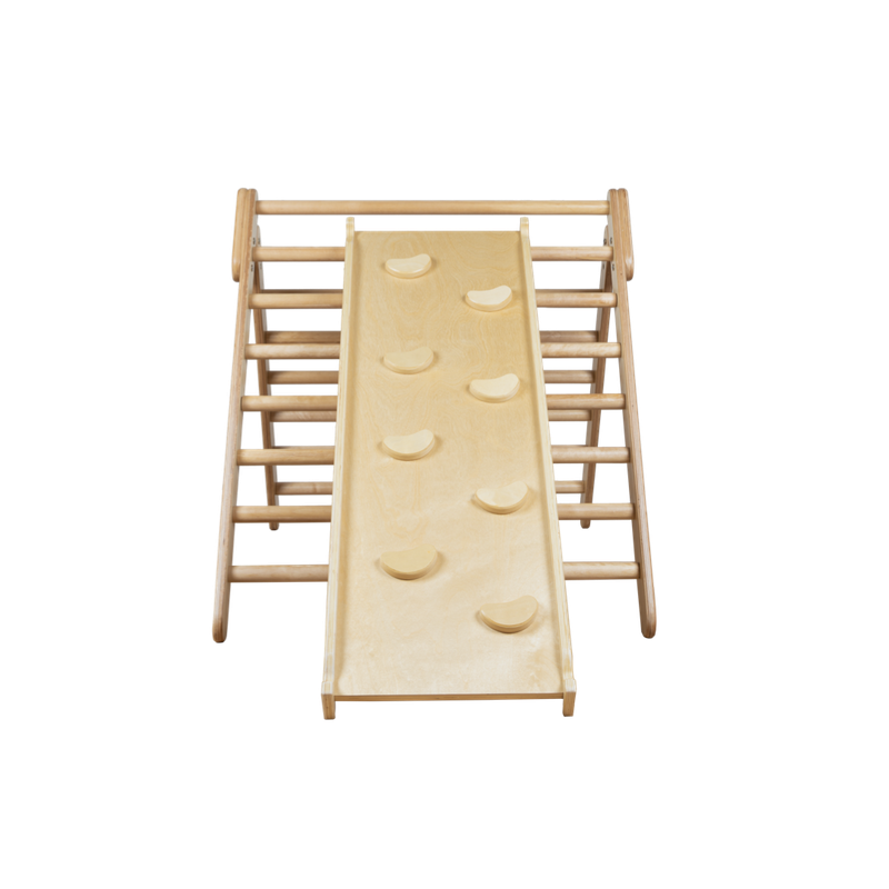 Ezzro Natural Large Climbing Foldable Triangle With Duo Board - Laadlee